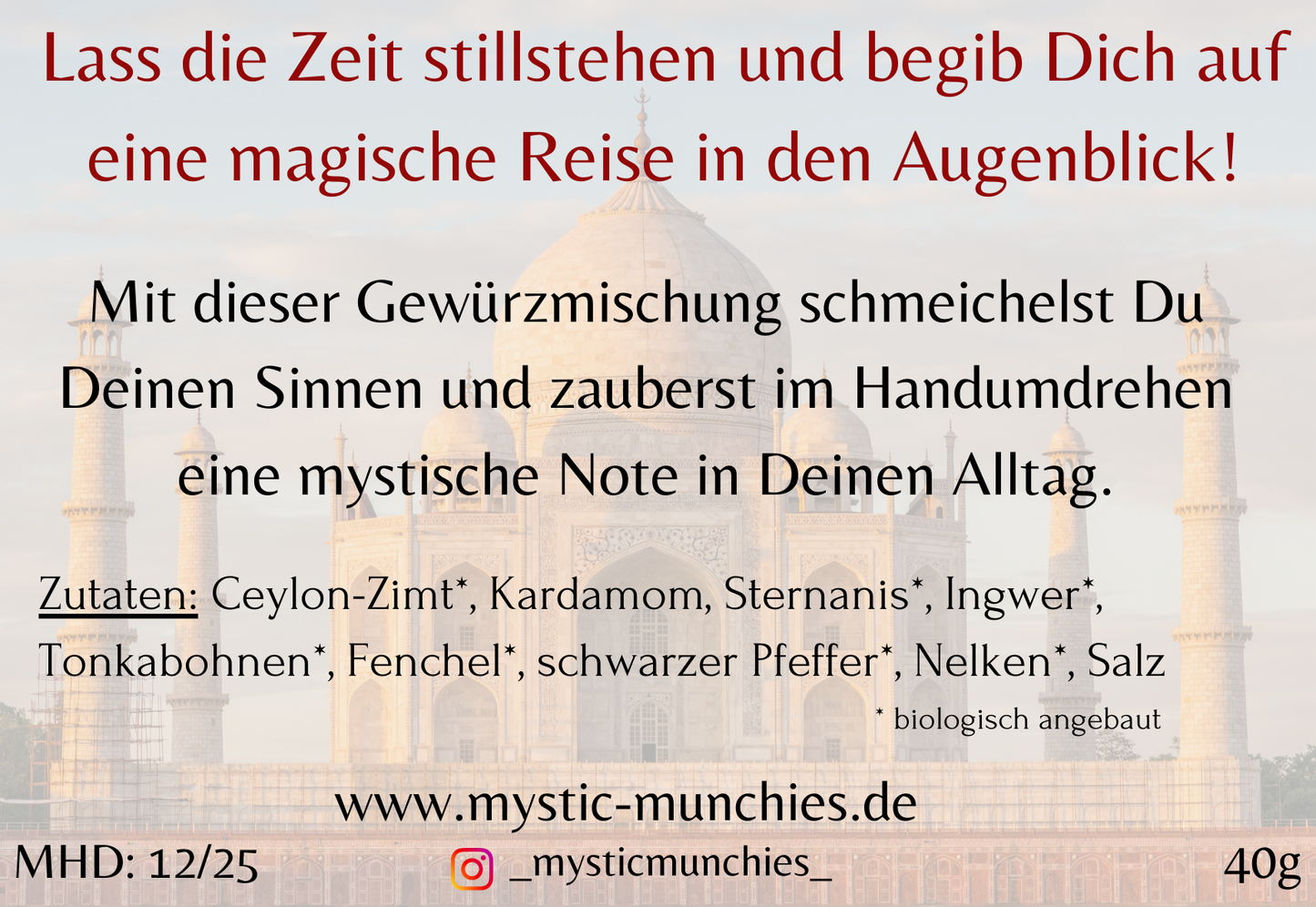 Gewürzmischung - Ruf des Orients - 40g